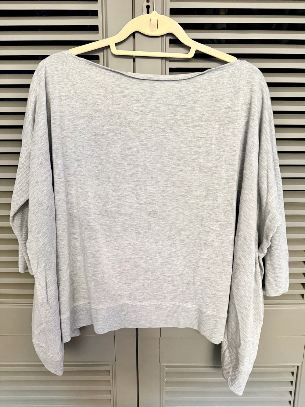 Beyond Yoga Gray Boatneck Dolman Sweatshirt